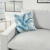 Nourison outdoor pillows GT124-TURQU-18X18IN 100% POLYESTER